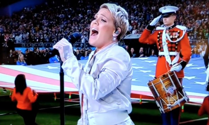Super Bowl LII: Watch Pink’s Powerful National Anthem