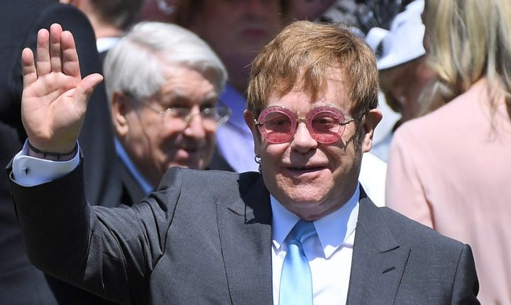 Elton John Performs at Royal Wedding Reception